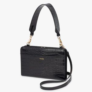 CALPAK Croc Wallet - Black